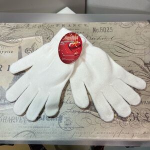 Angelina White Stretch Gloves